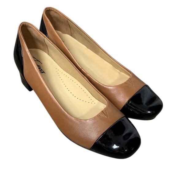 TROTTERS Daisy Brown Classic Pump SZ 9.5 - Picture 2 of 9